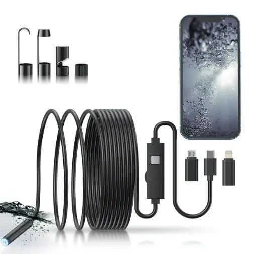 Avtoit | HD Inspection Endoscope Camera – Waterproof with Adjustable LED Light