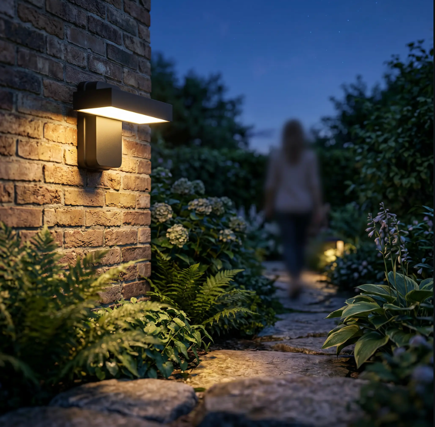 Avtoit | PIR Motion Sensor Outdoor Wall Light | IP65 Waterproof, Rotatable Design & Adjustable Length for Gardens and Entrances