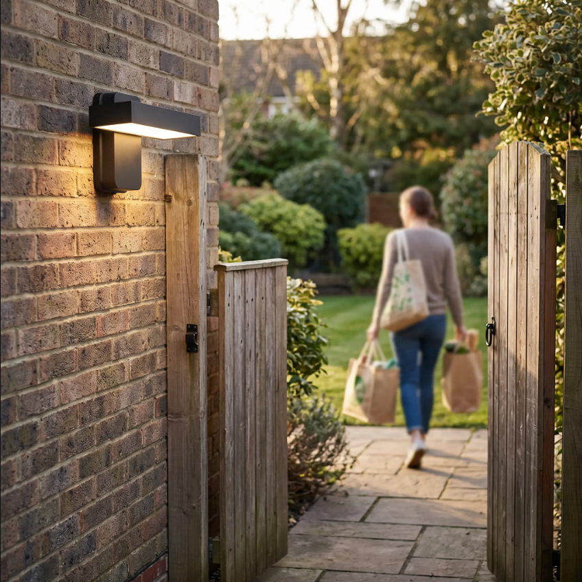 Avtoit | PIR Motion Sensor Outdoor Wall Light | IP65 Waterproof, Rotatable Design & Adjustable Length for Gardens and Entrances