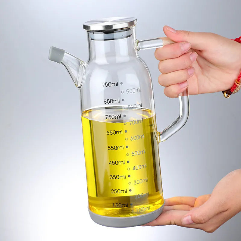 Avtoit | Pure Glass Measuring Scale Oil Dispenser  Bottle