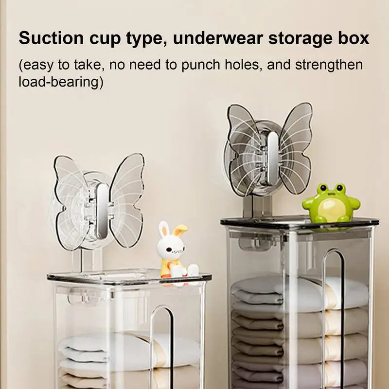 Avtoit | Transparent Multifunctional Wall-Mounted Sock Organizer