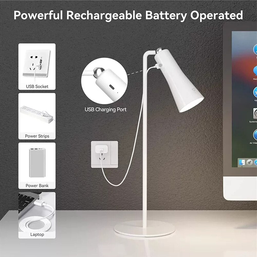 Avtoit | Shiny Orbit Rechargeable Rotating Desk Lamp