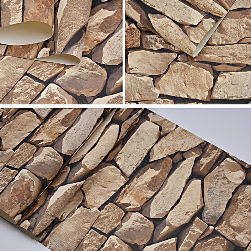Avtoit | 3D Stone Pattern Retro Wallpaper