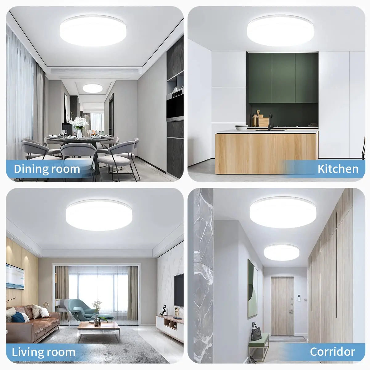 Avtoit | IRALAN Ultra-thin Round LED Ceiling Light - Versatile Lighting for Any Room, 18W to 48W Options