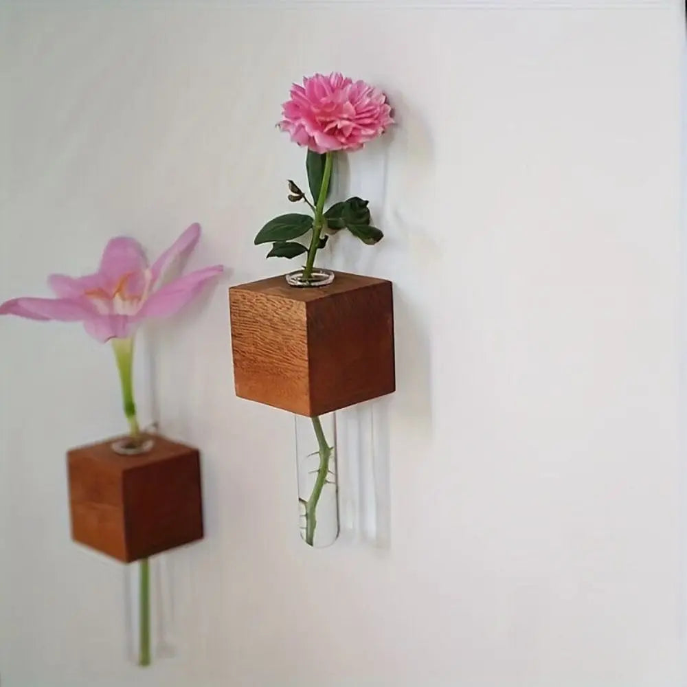 Avtoit | Wooden Magnetic Flower Tube Vase
