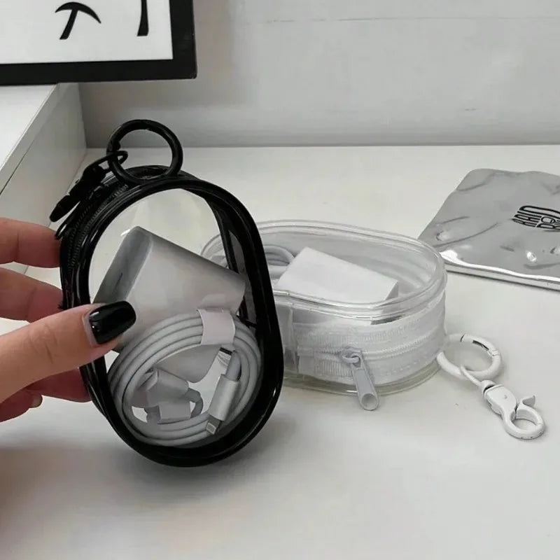 Avtoit | Podlette Mini Bag | Transparent & Waterproof | With Carabiner & Zipper