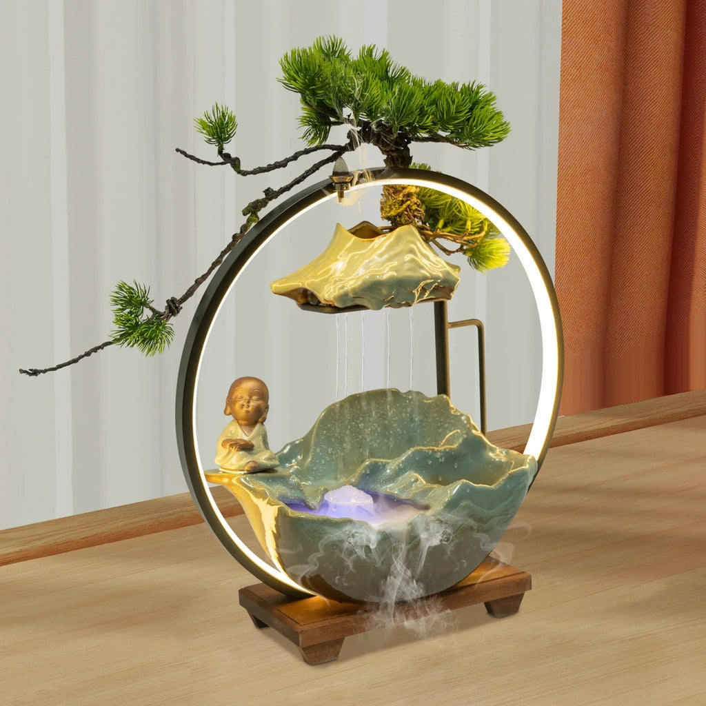 Avtoit | Waterfall Fortune LED Incense Burner Zen Decor