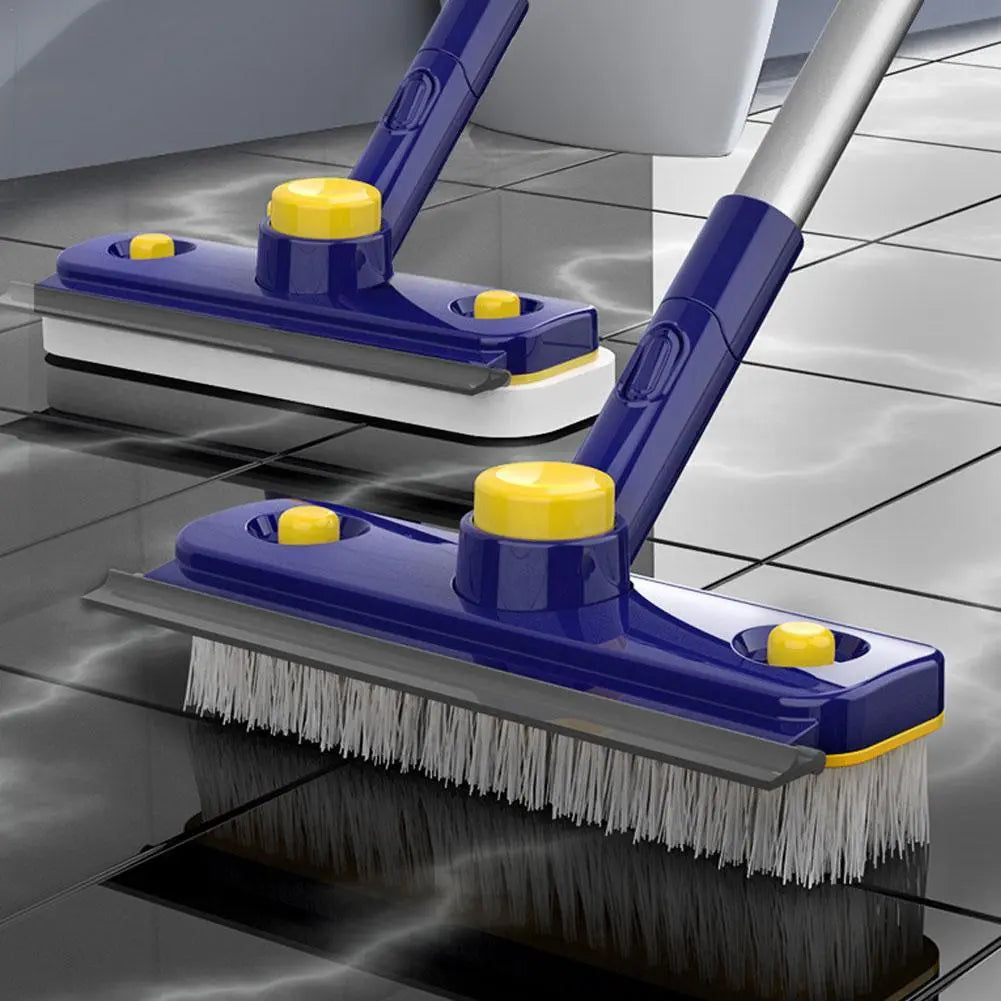 Avtoit | 2in1 V-Shaped Long Handle Floor Scrub Edge Cleaner Brush