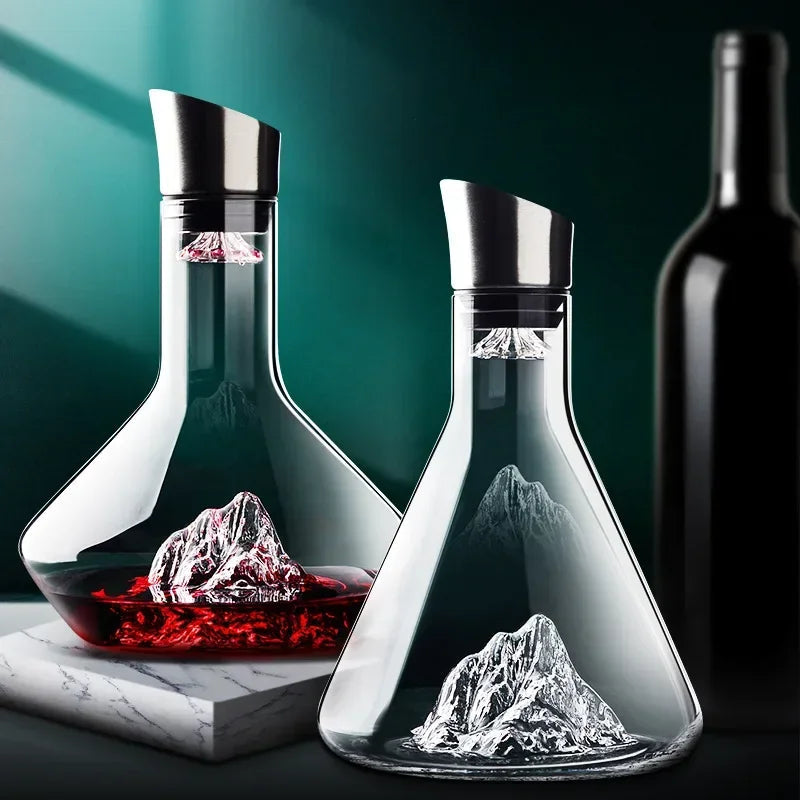 Avtoit | 1500ml Iceberg Decanter Creative lead-free crystal material luxury high-quality home red wine wine distributor decanter wine jug