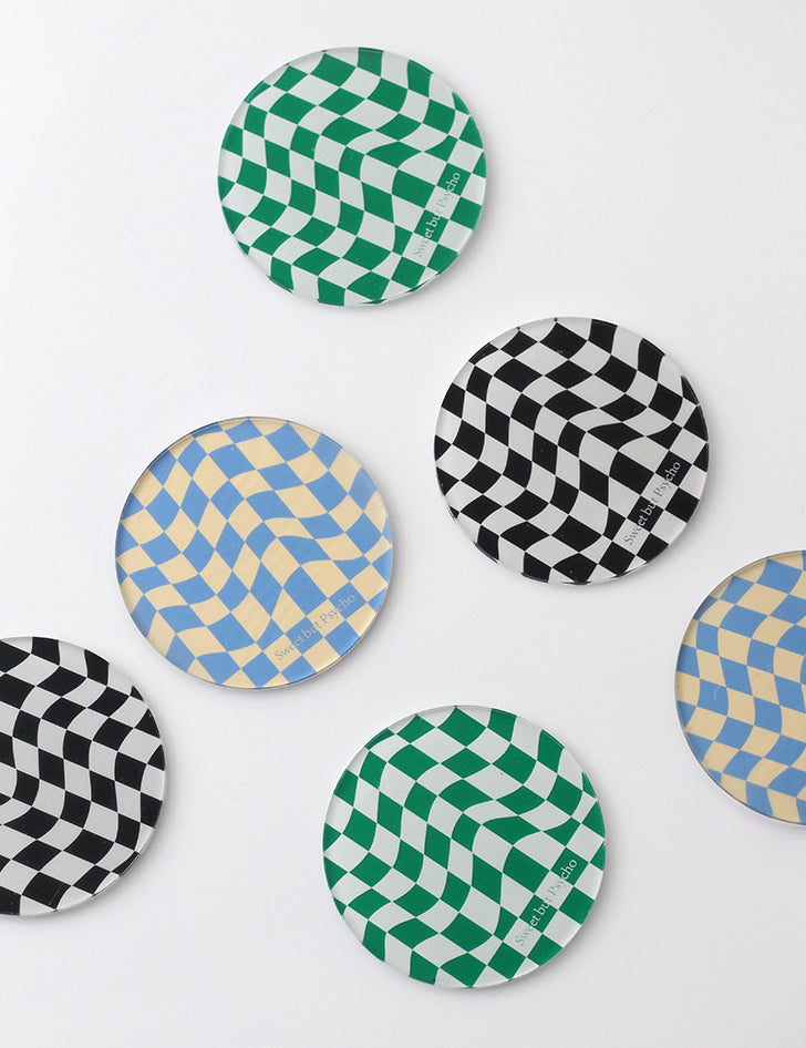 Avtoit | Checkered Acrylic Coaster