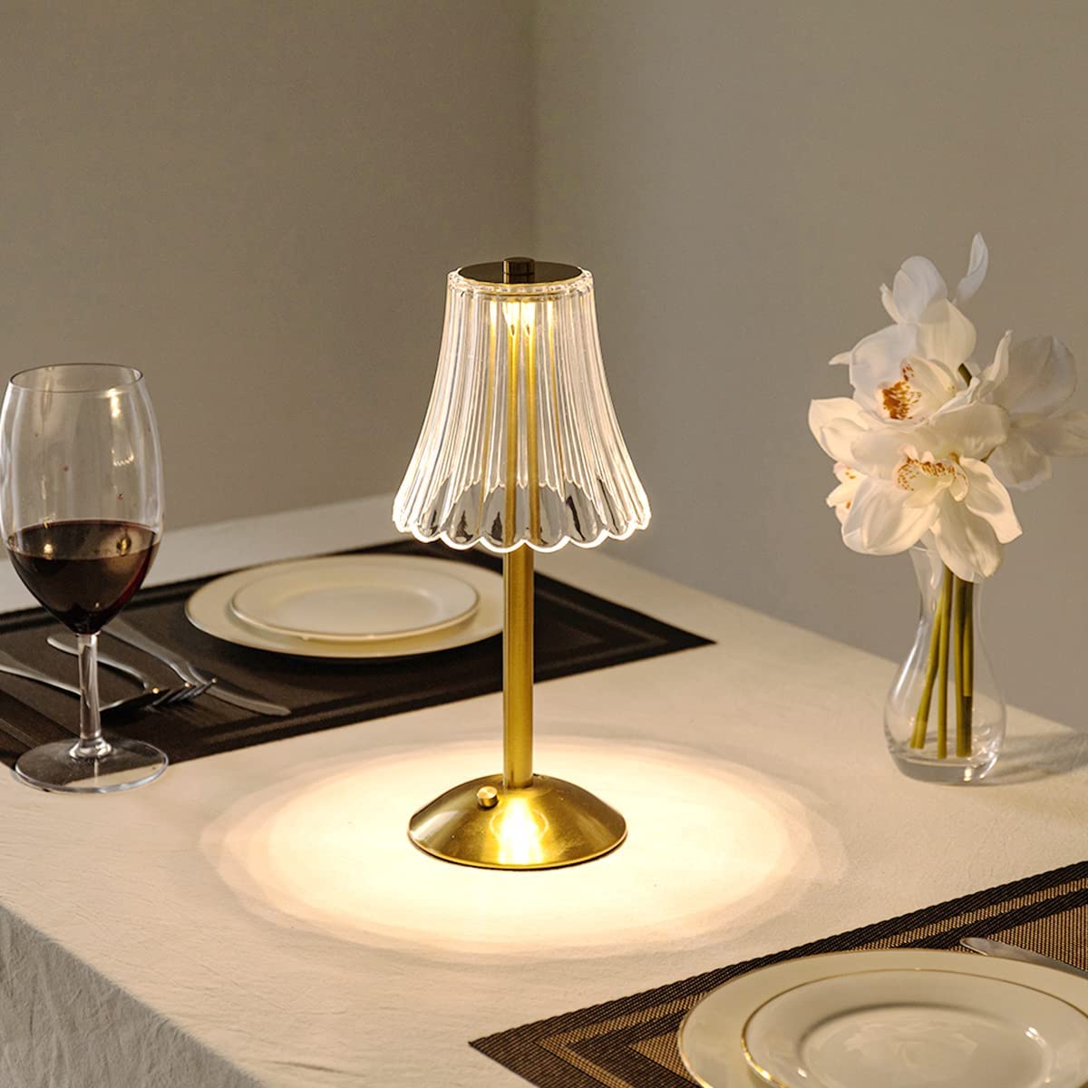 Avtoit | – Gold crystal table lamp