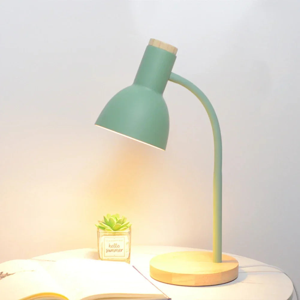 Avtoit | Autumn and Winter Lighting | Nordic Creative Wood Art Iron LED Desk Lamp - Moxie