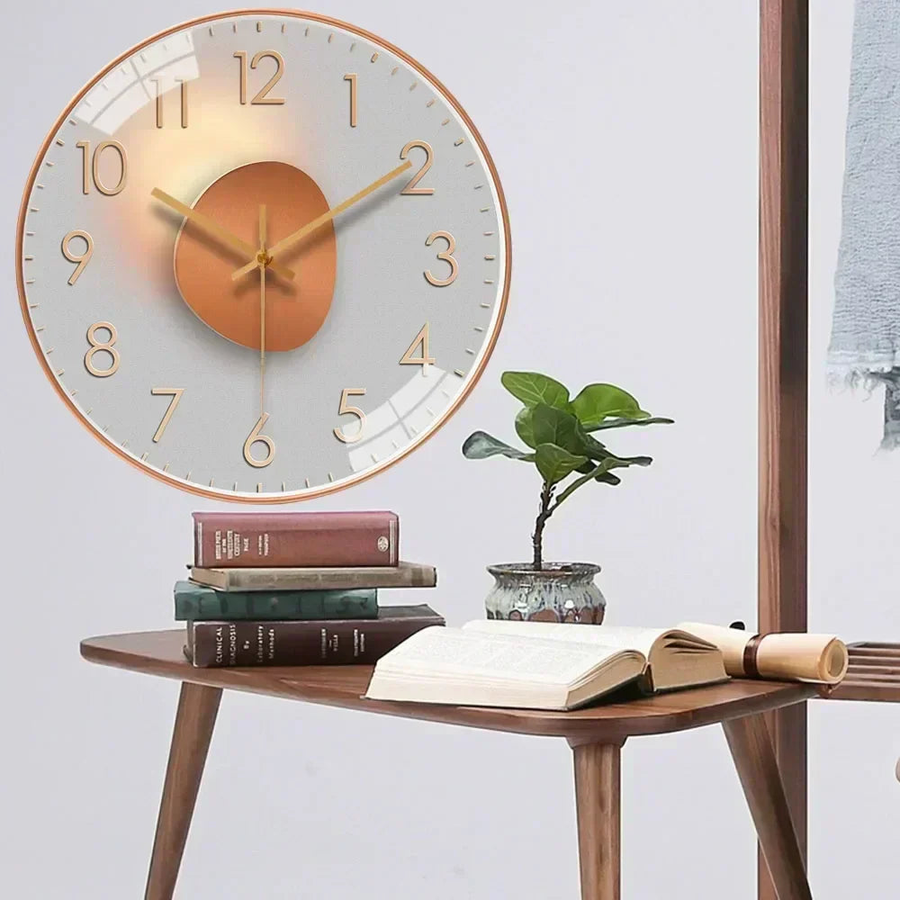 Avtoit | Timeless Whisper™ | Silent Classic Wall Clock | Non-Ticking Design for Bedroom & Office Decor
