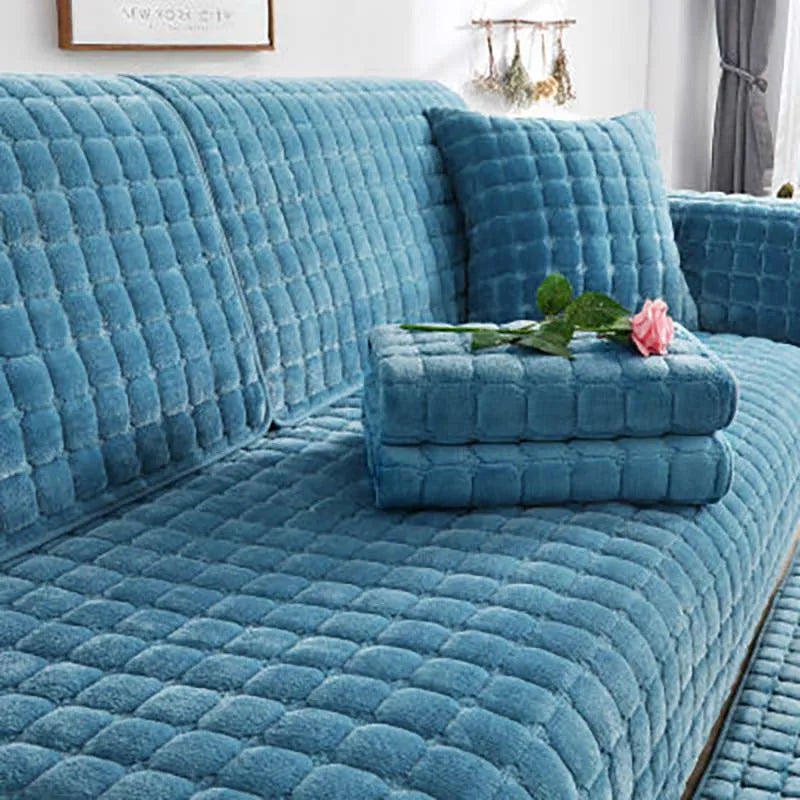 Avtoit | Cozy Soft Thick Plush Non-Slip Sofa Cover