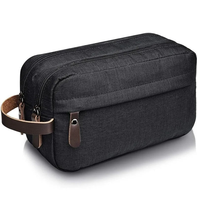 Avtoit | Traveluxe Culture & Cosmetic Bag | Water Repellent | Premium Leather Handle