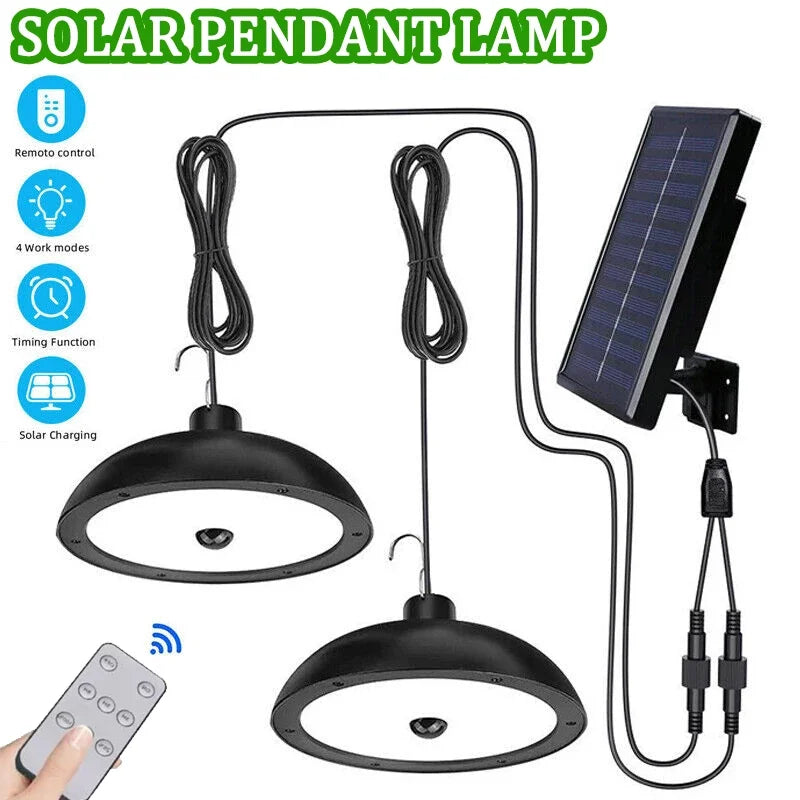 Avtoit | Solivara Solar Chandelier | With Sensor & Remote Control | IP65 | Warm/Cold White | 10h Runtime