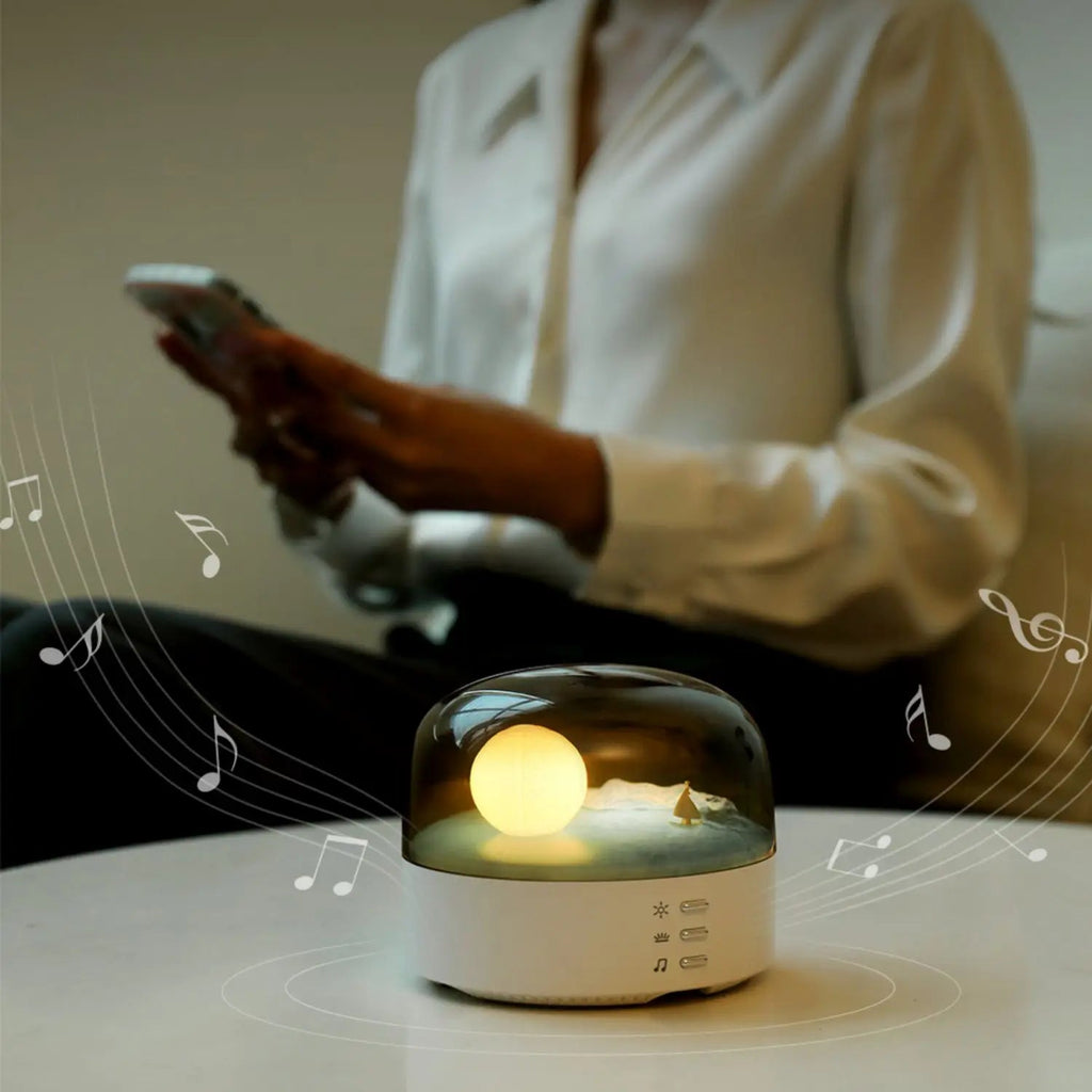 Avtoit | 3D Mysterious Moon LED Night Light Speaker