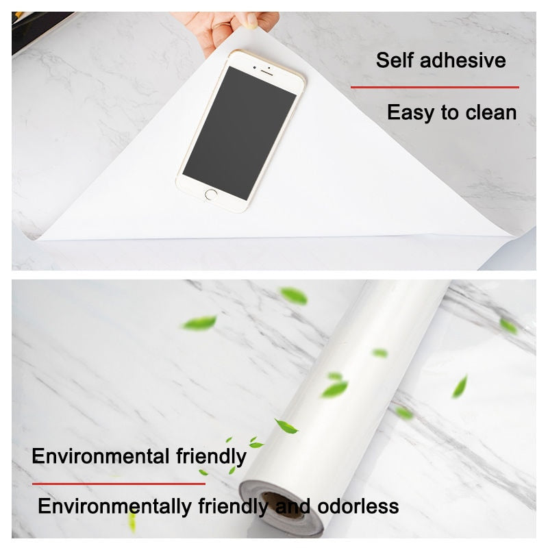Avtoit | Marble Effect Self-adhesive Waterproof Wallpaper