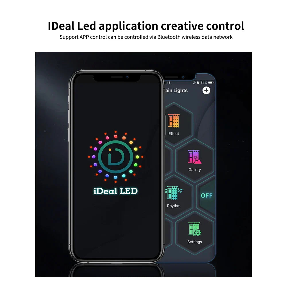 Avtoit | Musical RGB Curtain Garland LED Window Lights