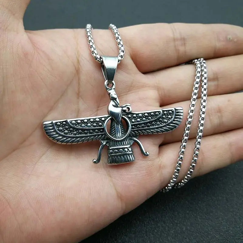 Avtoit | Zoroastrian Faravahar / Ahura Mazda Pendant Necklaces