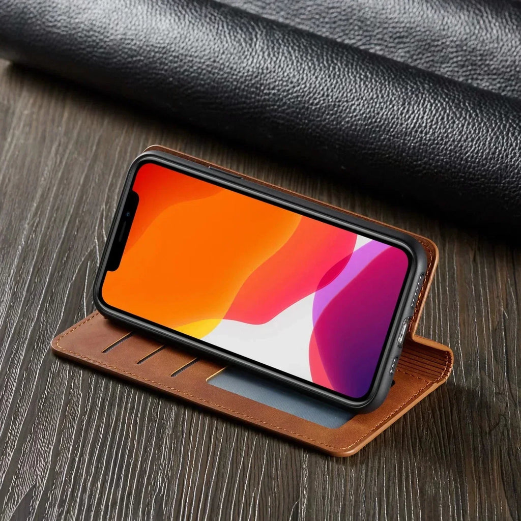 Avtoit | iPhone Case: Magnetic Leather Bag for Stylish Protection
