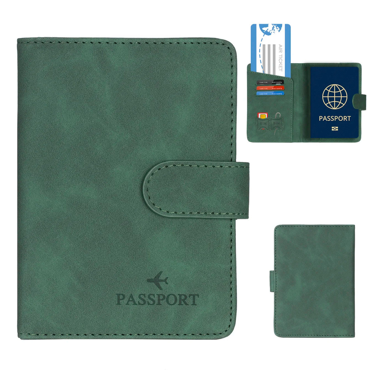 Avtoit | SafePort Passport Holder | RFID Protection | Elegant Leather Look | Compact for Men & Women