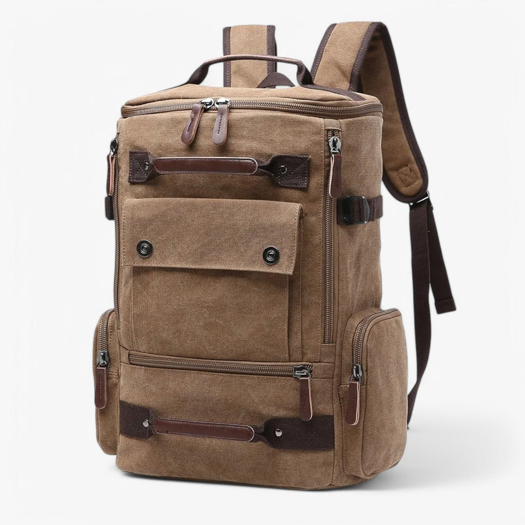 Avtoit | Vintage Canvas Backpack – Stylish & Functional with Laptop Compartment for Everyday & Adventure