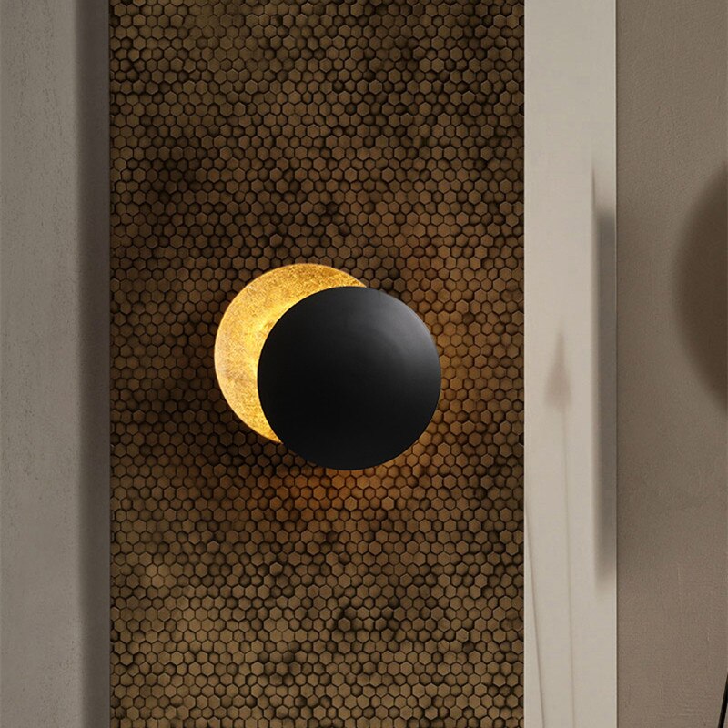 Avtoit | SolGlow Solar Eclipse LED Wall Light | Modern Mood Light | Elegant Wall Lamp for Living Room & Bedroom