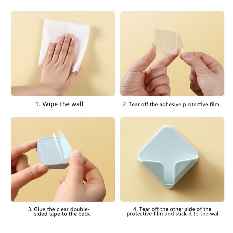 Avtoit | Self-Adhesive Strong Cable Holding Wall Hook