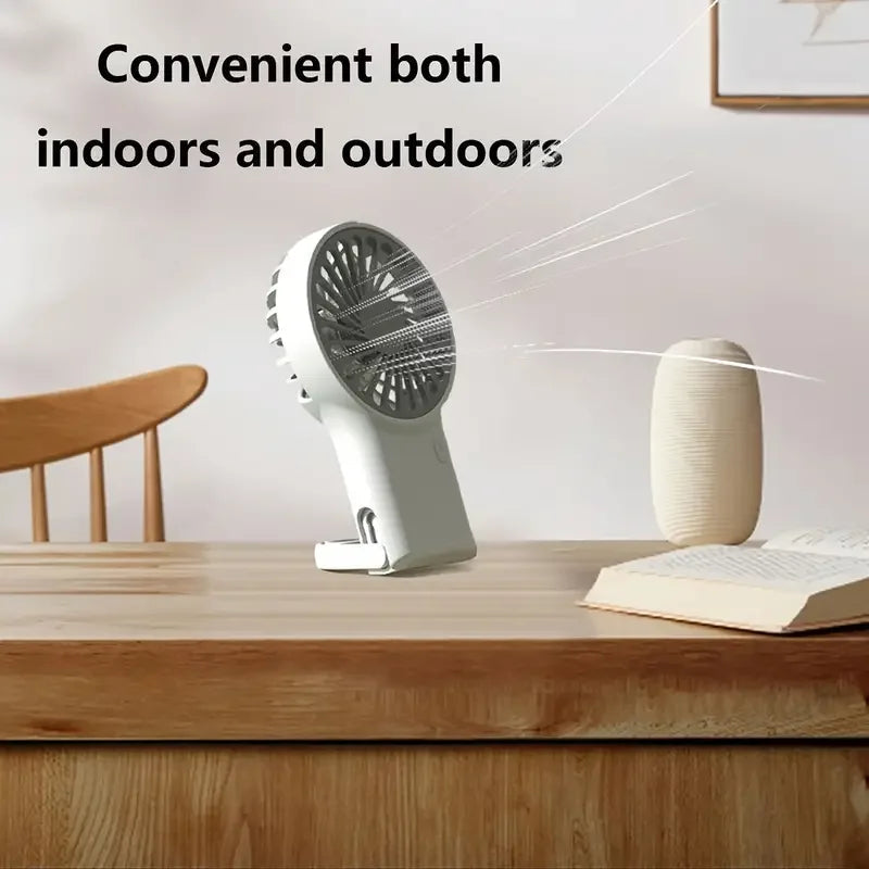 Avtoit | Airivio Mini Fan | Foldable & USB-C | Quiet & Portable | With Carabiner & Battery