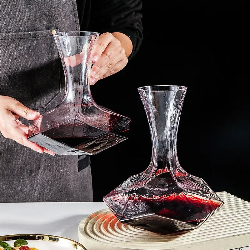 Avtoit | Irregular Crystal Glass Wine Decanter