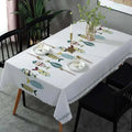 Avtoit | Rectangular Stain-Resistant Tablecloth with Aquatic Design