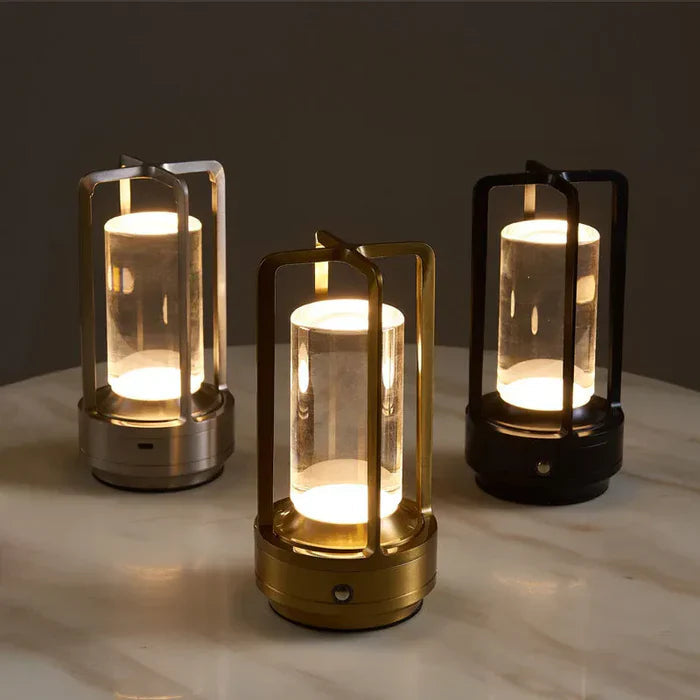 Avtoit | Warm LED Cordless Table Lamp – Battery Operated Nordic Design - LED with Touch Control, Suitable for Bedroom, Home, Outdoor - Ideal Night Light