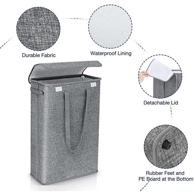 Avtoit | 45L Slim Laundry Basket with Lid – Neris