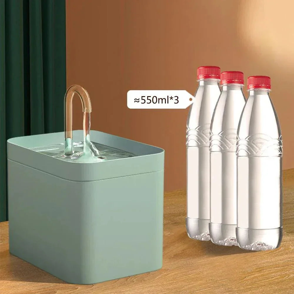 Avtoit | Ultra-quiet Pet Water Fountain with Intelligent Filtration - 1.5 l Stainless Steel