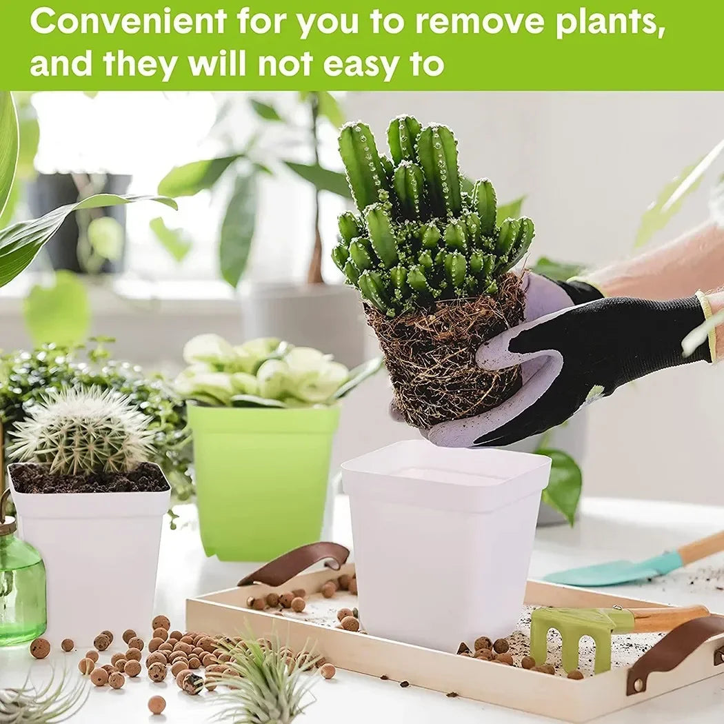 Avtoit | Bloomigo Mini Flower Pot Set | Bright Colors | Weatherproof & Ventilated | For Balcony & Indoor