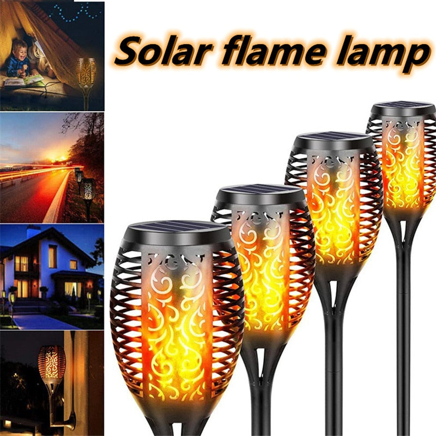 Avtoit | Outdoor LED Solar Artificial Flame Lamp