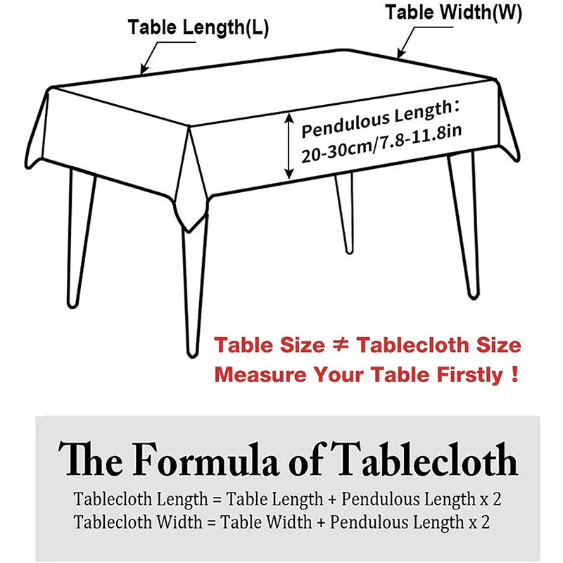 Avtoit | 2023 Cotton-Linen Tablecloth with Tassels, Rectangular Tablecloth for Dining Table, Coffee-Tea Tablecloths, Wedding Easter Decoration