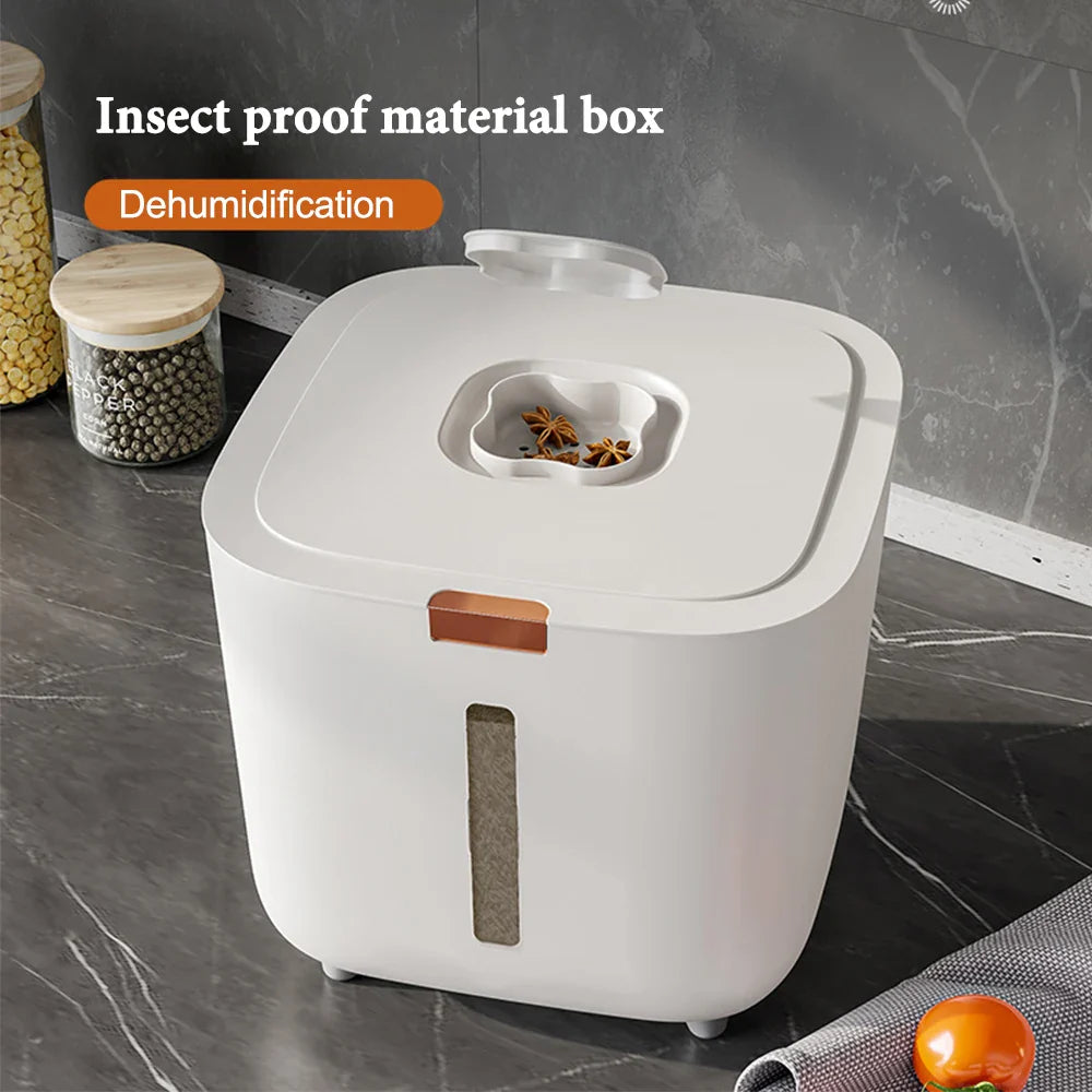 Avtoit | Rice Storage Box 5–10kg Airtight Moisture & Insect Resistant with Measuring Cup – GrainSafe