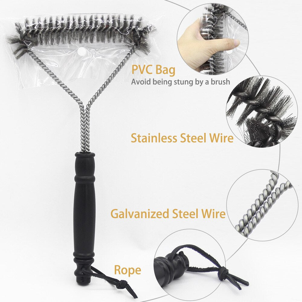 Avtoit | Stainless Steel BBQ Grill Cleaning Brush