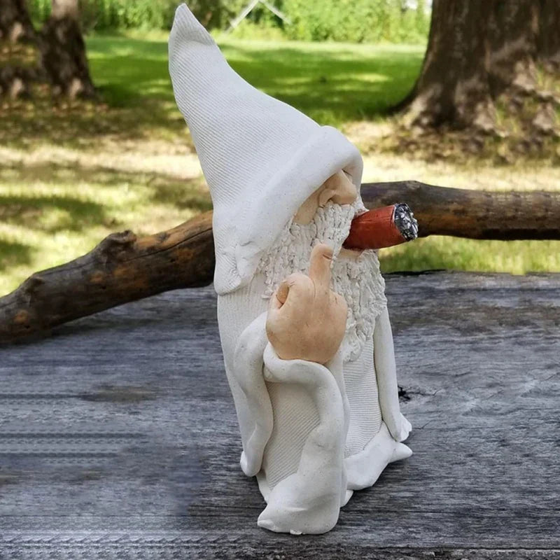 Avtoit | Angry Middle Finger Garden Gnome Decor