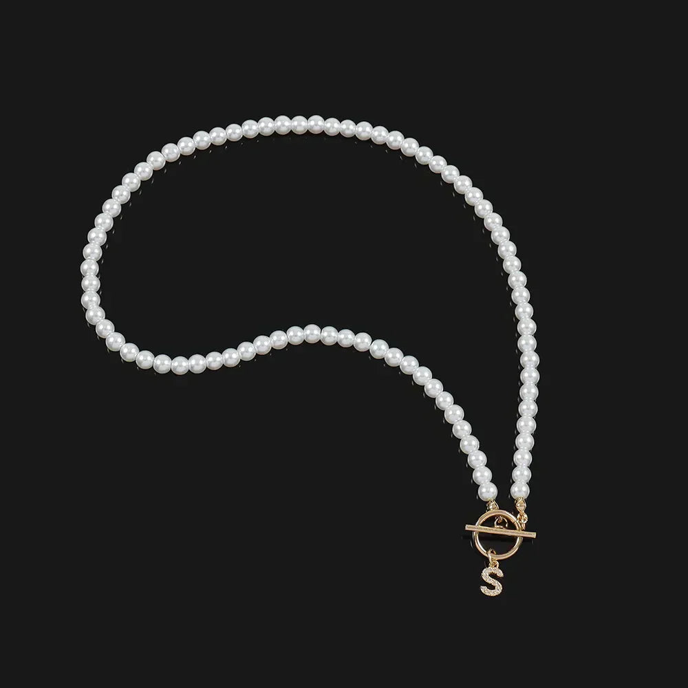 Avtoit | Suse | Pearl necklace for girls with initials