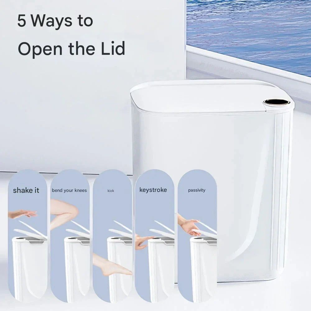 Avtoit | Smart Sensor Trash Can with Digital Display & Type-C Charging – CleanBin