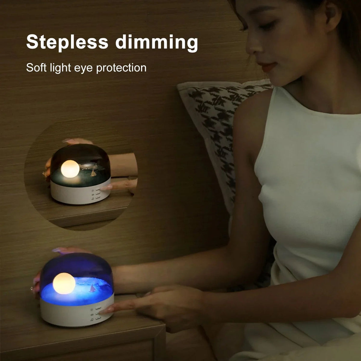 Avtoit | 3D Mysterious Moon LED Night Light Speaker