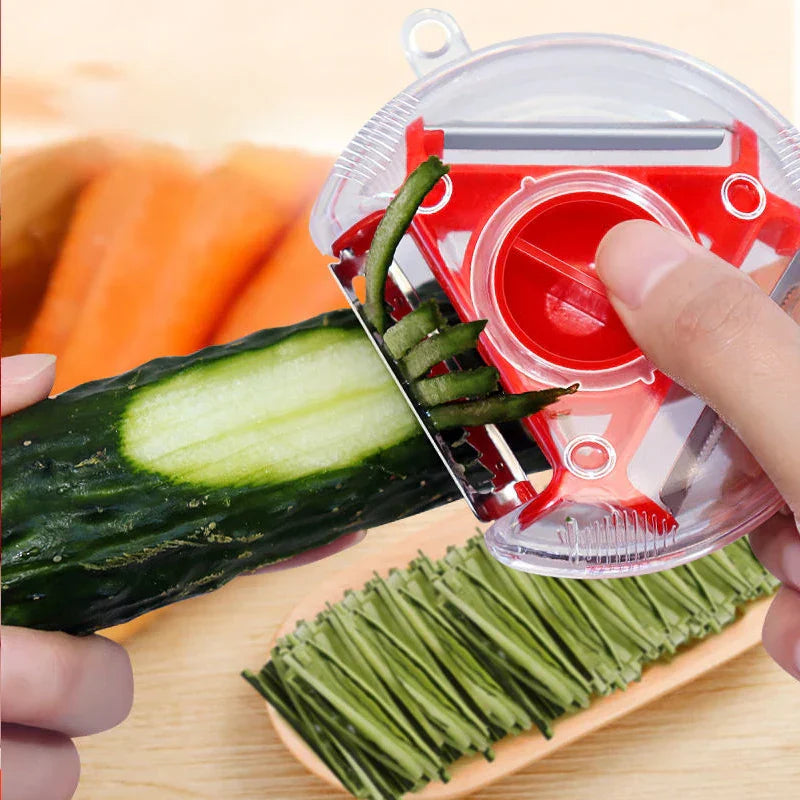 Avtoit | Peelvanta 3-in-1 Peeler | Stainless Steel Blades | Julienne & Serrated | Dishwasher Safe