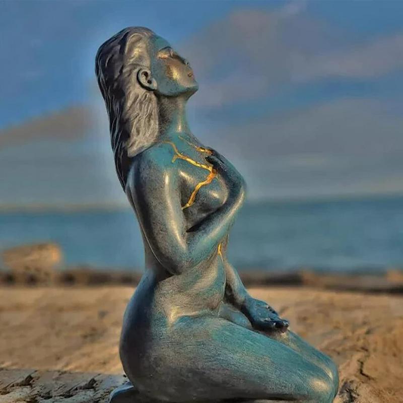 Avtoit | Healing Goddess Sculpture: Resin abstract
