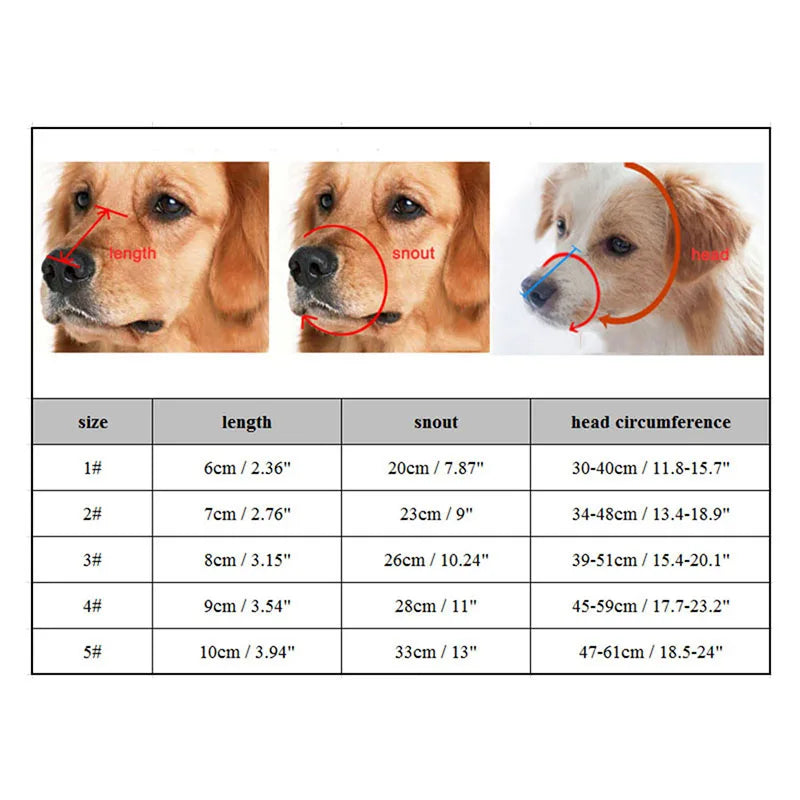 Avtoit | Adjustable Silicone Dog Muzzle | Anti-Bite, Training & Barking Control