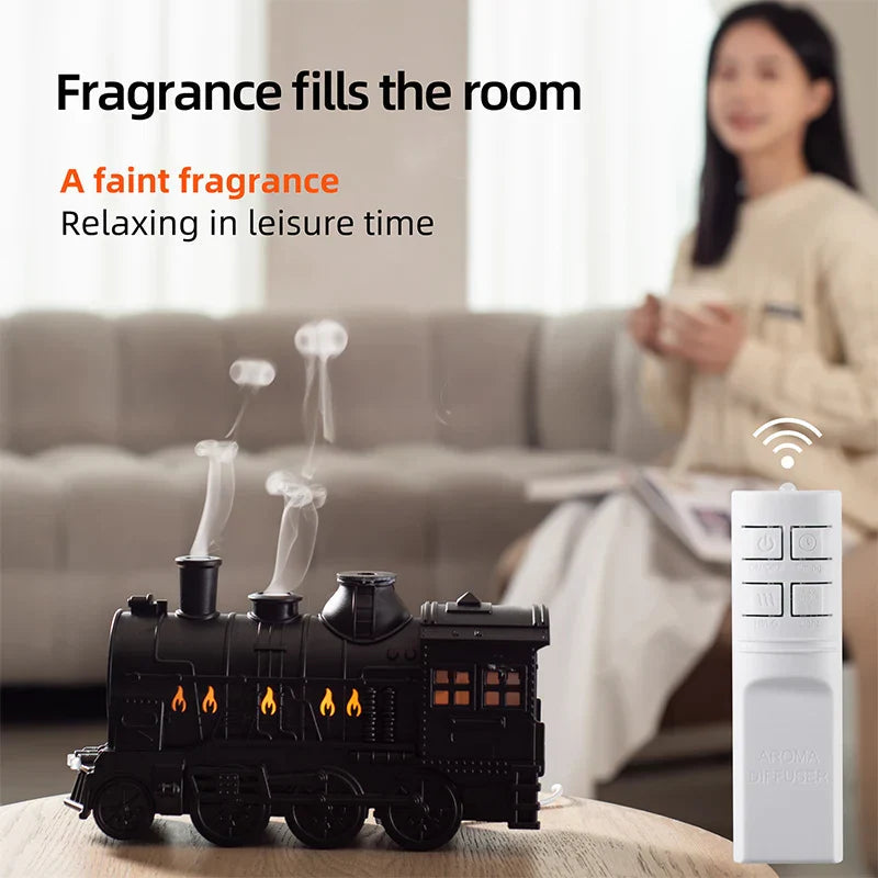 Avtoit | Mini Train Aromatherapy Essential Oil Diffuser Lamp Decor