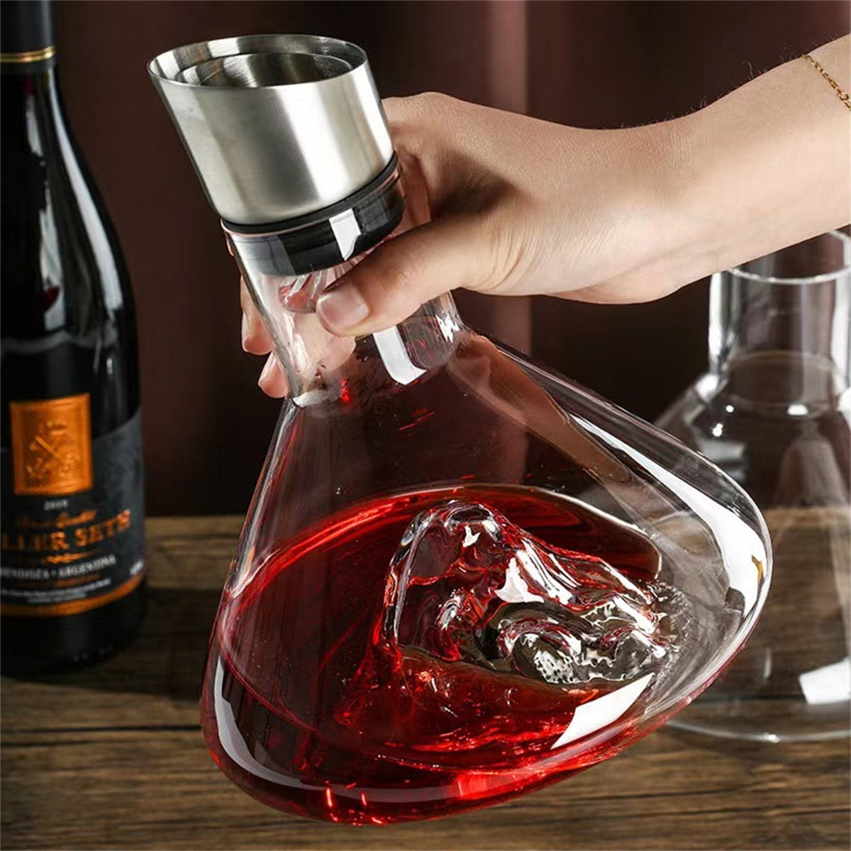 Avtoit | Dreamy Mountain Premium Crystal Wine Decanter