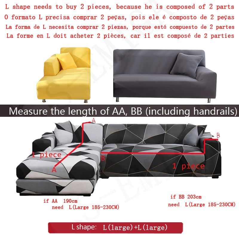 Avtoit | Modern Non-slip Colorful Elastic Sofa Cover